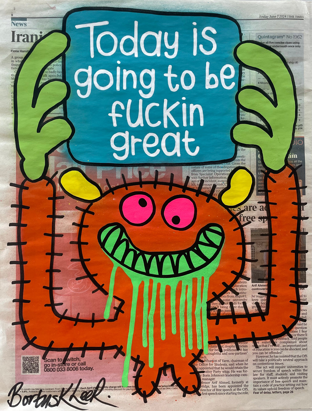 Today is going to be fuckin great