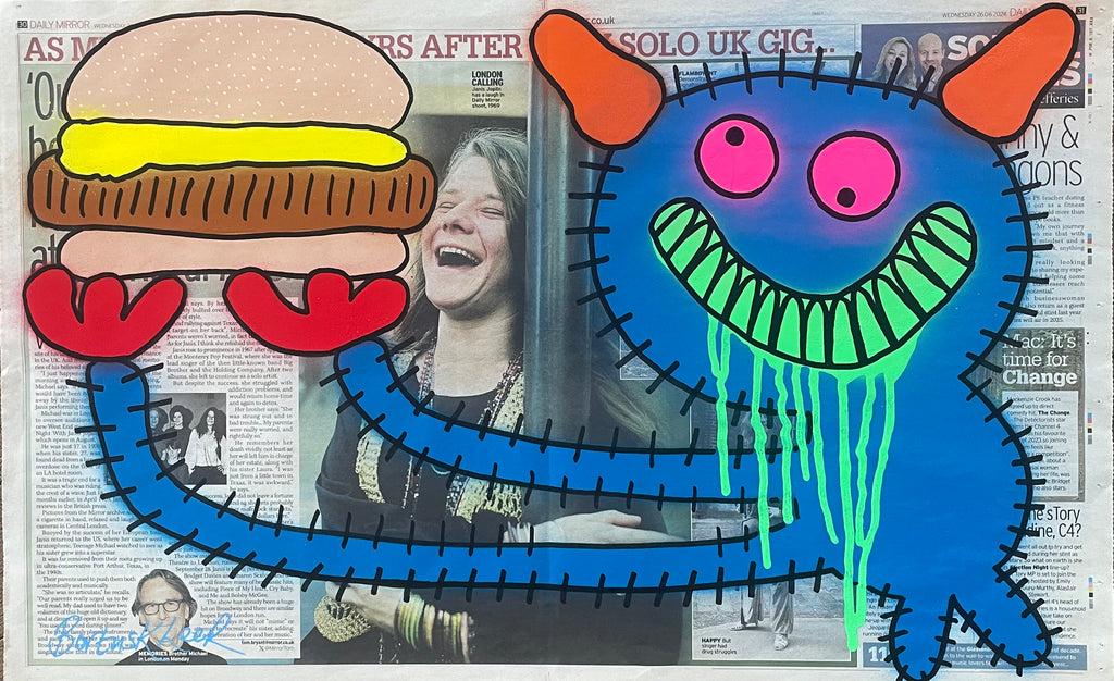 Bazza and his burger