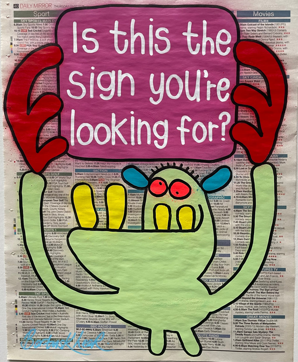 Is this the sign you're looking for?