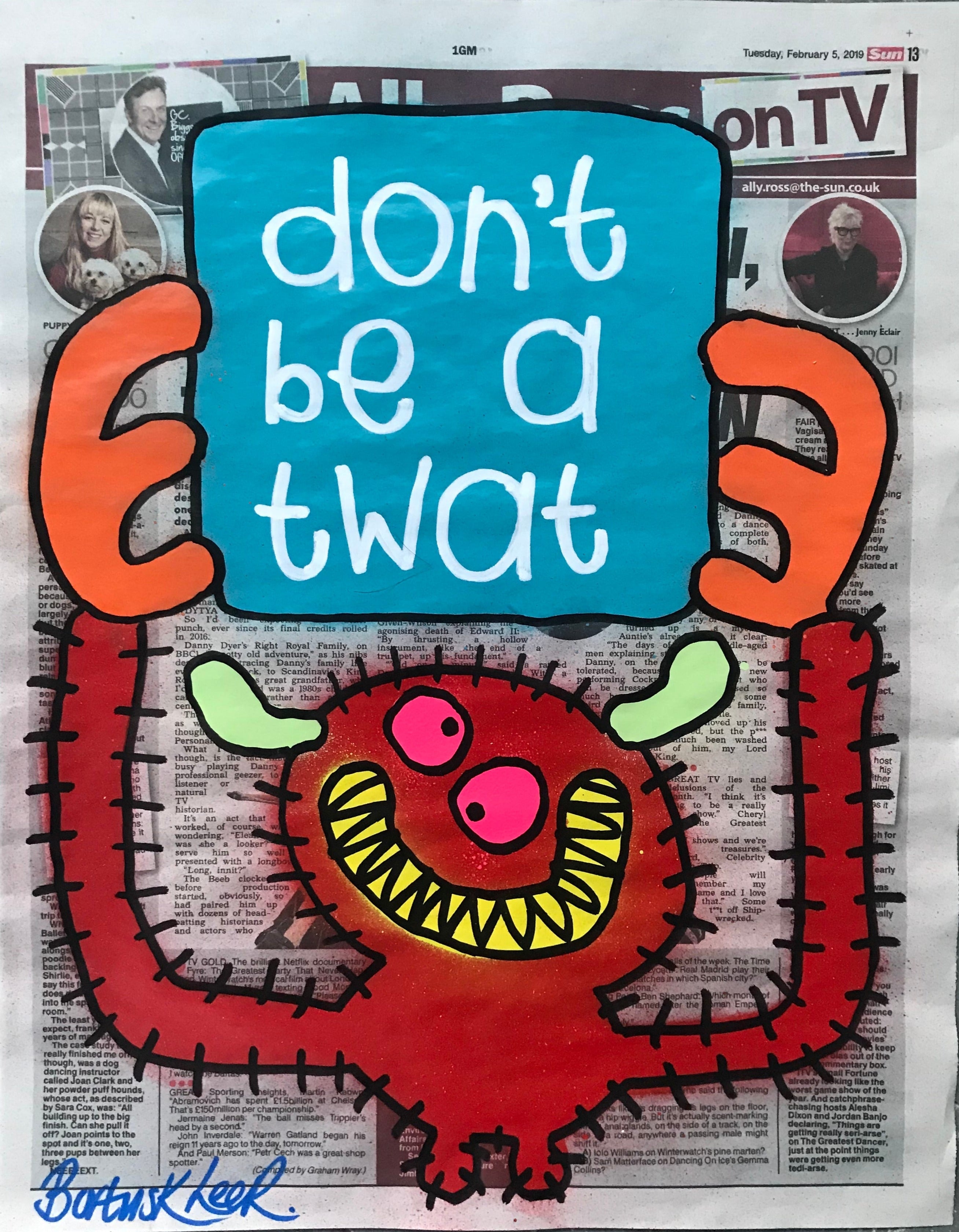 don't be a twat
